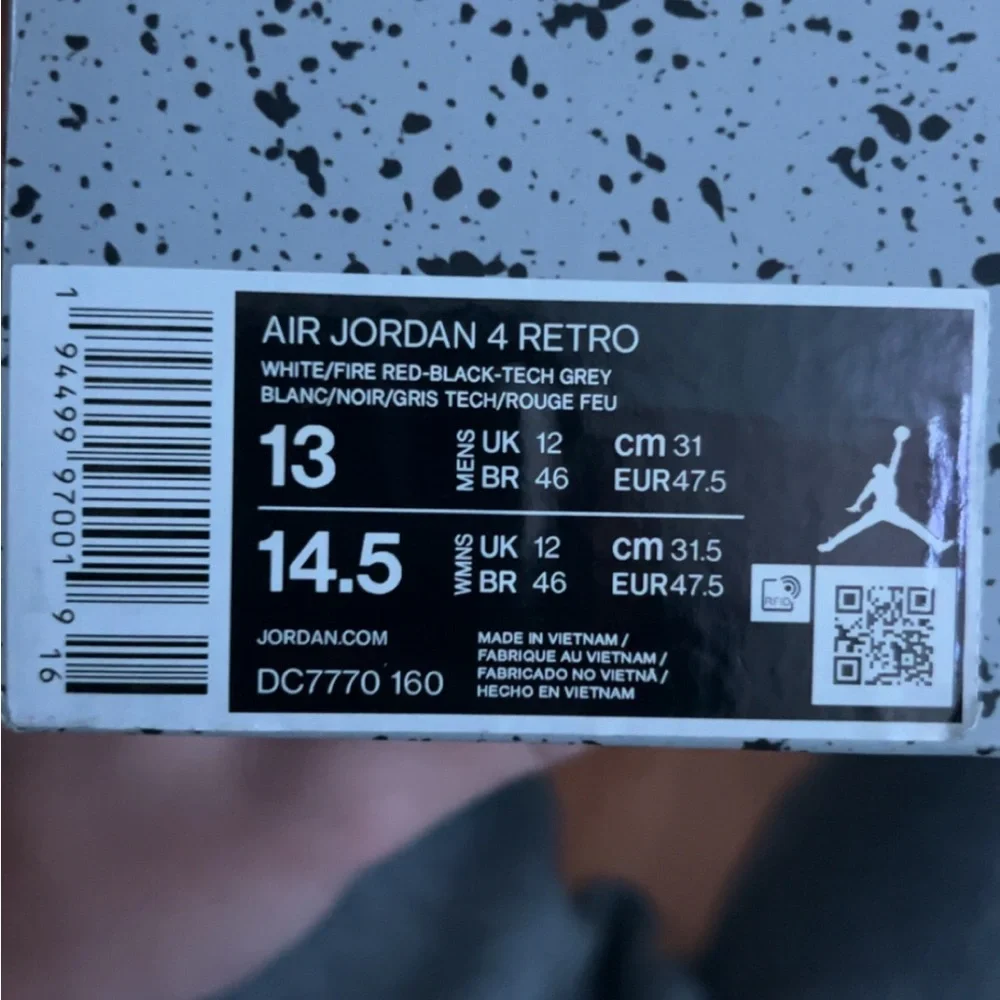 Fire Red Air Jordan 4